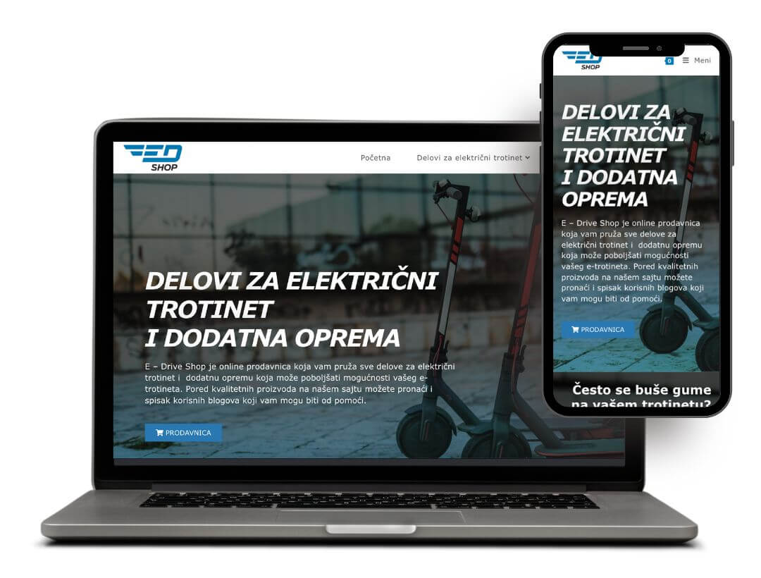 EdShop Website Mockup